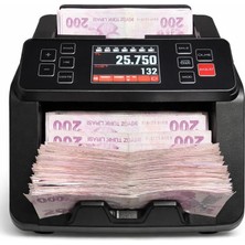 Karışık Para Sayma Makinesi Model 80, Tl ve Euro Karışık Sayım - Dolar Adet Sayım Müşteri Ekranı Dahil