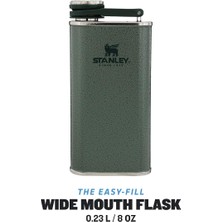 Klasik Cep Matarası 0.23 Litre - Yeşil (Hammertone Green) | Paslanmaz Çelik
