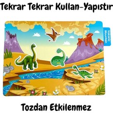 Tekrar Tekrar Kullanılabilen Sticker Dinosaur World