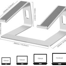 M5 Alüminyum Ergonomik Katlanır Macbook Bilgisayar Standı Bilgisayar Yükseltici 10 –17 Inç