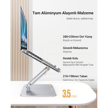 Yükseklik ve Açı Ayarlı Alüminyum Tablet Notebook Standı