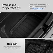 Tesla Model Y Legacy 2024-2023 Arka Bagaj Alt Gizli Bölme 3D Havuzlu Bagaj Havuzu TL00-Y Black - ACP06528