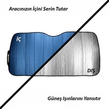 MC3000 130X70CM Universal Balonlu Premium Ön Cam Güneşliği