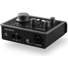 Ses Arabirimi Id4 Mkıı, Class A Konsol Mikrofon Ön Amplifikatör (Yüksek Hızlı Usb-C, Monitör Karışımı ve Monitör Panning Fonksiyonu, 2 Kulaklık Çıkışı, Mac/pc/ios Uyumlu), Siyah, Id Mkıı