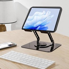 Laptop Soğutucu Stand Çift Fanlı 360 Derece Döner Ayarlanabilir Notebook Yükseltici Metal Bilgisayar Standı Katlanabilir Masaüstü Laptop Tutucu | 286