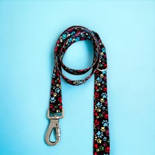 Str Store Köpek Gezdirme Kayışı – Geri Dönüştürülmüş, Karabina Kancalı, Çift Kilit Yumuşak Dokulu, Emniyetli, Tüy Toplamaz, Ayarlanabilir, Küçük ve Büyük Irklar Için,ı Renkli Pati Large