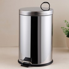 Viessmann Pedallı 16 L Krom Metal Çöp Kovası