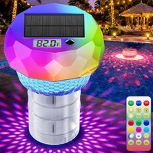 Str Store Güneş Enerjili Havuz Lambası Klor Hazneli Termometreli, GW-PL04