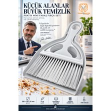 Transformacion Minimal Tasarım El Faraşı ve Fırça Seti | Masaüstü & Mutfak Tezgahı Mini Süpürge  722551