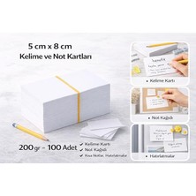 Ahes cm Boş Kart – Kelime & Not Kartları (100 Adet)