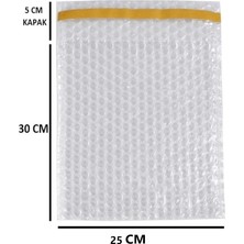Ahes Patpat Torba, Bantlı Baloncuklu Torba-Zarf 25CM (En) x 30CM (Boy) + 5cm (Kapak) 50 Adet