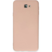 Viessmann Samsung Galaxy J7 Prime Kılıf Nano Içi Kadife Silikon - Pudra