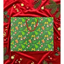 Ahes Temalı Hediye Çantası - Sert Karton Çanta Hediyelik Yüksek Kalite Poşet Noel Konsept Ambalaj