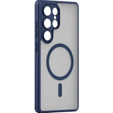 Viessmann Samsung Galaxy S24 Ultra Loji Magsafe Kapak - Mavi