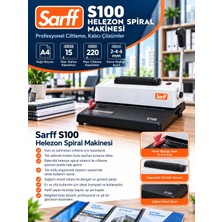 Sarff S100 Helezon Spiral Ciltleme Makinesi