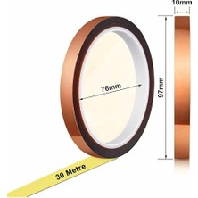 MSP Bant 10MM x 30 Metre Yüksek Düşük Sıcaklık -73C 260C Termal Isıya Dayanıklı Güçlü Yalıtım Çizilmeye Yırtılmaya Dirençli Çözücülere Dirençli Polyimide Maskeleme Elektronik Tamir Pcb Smt