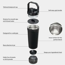 MSP The Activate Shaker 0.6l / 20OZ Azure Termos Mavi
