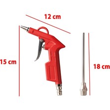 MSP Uzun Ağızlı Uçlu 1/4" Kompresör Uyumlu Hava Üfleme Tabancası Temizlik Toz Giderme Tabancası Ucu