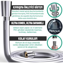 MSP - 200CM Duş Hortumu/paslanmaz Yüksek Basınçlı Su Tasarruflu Banyo Spirali, 2 Metre (Yüksek Kalite Standartlarında Üretilmiştir)