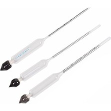 MSP 40-70 70-100 Derece 3 Lü Set Alkolmetre Alkol Seviyesi Ölçer Cam THR254