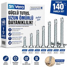 MSP Akıllı Vida Matkap Uçlu Vida Seti | 3.9X13 3.9X16 3.9X19 3.9X22 3.9X25 3.9X32 3.9X38 | Kendinden Delici Sac ve Metal Montaj Vidası