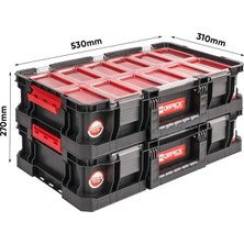 MSP System Two Organizer Plus 9 Bölmeli Alet Organizeri 14,3 Litre