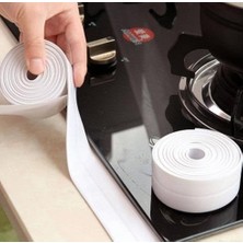 MSP Tape Su Geçirmez Sızdırmaz Bant 38MM x 3.35M Beyaz - Mutfak & Banyo Silikon Kenar Bandı, 3m Yapıştırıcılı, Küf ve Su Önleyici Kenar Şeridi