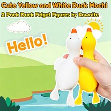 MSP Stres Giderici Toplar (2'li Set) Ördek Sıkma Topu Squishy Fidget Oyuncakları Çocuklar ve Yetişkinler Için | Anksiyete Giderici Hayvan Hamur Topları Erkek, Kız Çocuklar Için | Yumuşacık Stres
