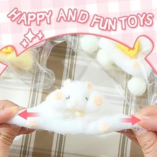 MSP Adet Squishy Hamster Squeeze Oyuncaklar, Kawaii Squishies Pvc Oyuncaklar, Stres Giderici Kürk Topu Opp Çocuklar Için Ambalaj Hediyeleri Genç Fidget Oyuncaklar (2 Adet Hamster)