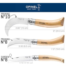 MSP No 8 Inox Kayın Saplı Paslanmaz Çelik Bağ Çakısı