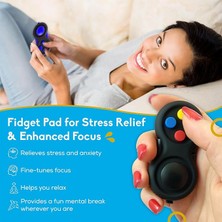 MSP Fidget Pad, Yüksek Odaklanma Için Fidget Kontrol Cihazı, Azaltılmış Stres ve Kaygı, Verimliliği Artırır ve Dehb Için Sinirleri Yatıştırır, Çocuklar Için Uzaktan Kumanda Duyusal Oyun