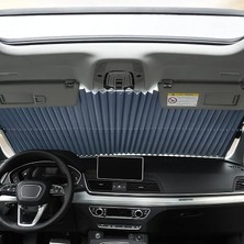 MSP Vantuzlu Araç Içi Güneşlik Perdesi, Akordeon Katlanır Oto Cam Güneşliği, Isı Engelleyici Otomatik Kapanan Araba Yan ve Arka Cam Perdesi