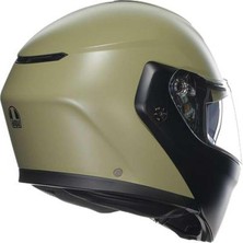 MSP Streetmodular Motosiklet Kaskı Çene Açılır Kask Mono Matt Green Black M