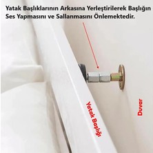 MSP Yatak Baza Başlık Başlığı Mobilya Eşya Dolap Duvar Sabitleme Aparatı Önleyici Sabitleyici 4 Adet