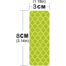MSP Adet Altıgen Petek Dokulu Reflektör Sticker Güçlü Yansıtıcı Uyarı Bandı 8CMX3CM