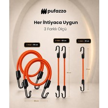 MSP Bagaj Gergi Lastiği 5'li Ekonomik Paket (Turuncu)