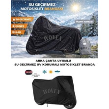 MSP Fat Boy Motosiklet Brandası Topcase Uyumlu Su Geçirmez Branda,örtü,siyah