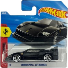 Myg Plus Hot Wheels Ferrari F40 Competizine [siyah] 3/5, 63/250, 1:64 Ölçekli Diecast Oyuncak Araç