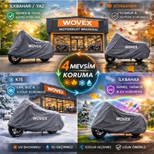 MSP Nt 1100 Arka Çanta Uyumlu Motosiklet Brandası Su Geçirmez Branda,örtü,gri