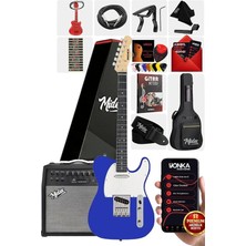MSP TLX-50BL-50AMP Tele Kasa Maple Klavye 2 Single-Coil 50W Amfili Elektro Gitar
