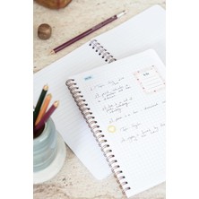 MSP Notebook A5 Spiralli Okul Defteri 80 Yaprak 2'li Set – Çizgili & Kareli