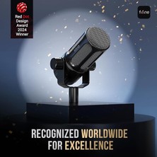 MSP Xlr Dinamik Mikrofon, Kayıt Için Stüdyo Vokal Mikrofon, Orta Güçlendirmeli Tüm Metal Xlr Podcast Mikrofon, Seslendirme Için Düşük Kesimli Filtre, Mikser/ses Arayüzü ile Uyumlu-Amplitank Tank1