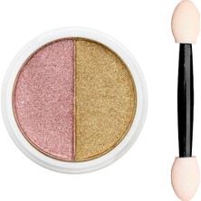 Mia Professional Krom Tırnak Tozu Çift Renkli No.05 – Rose Gold & Altın Ayna Efekti Pigment