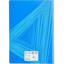 MSP Desenli Spiralli Defter, A4, 80 Yaprak, 70G Kağıt, Çizgili, Dayanıklı Kapak, Kolay Açılan Spiral Cilt, Asorti Renkler