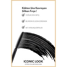 MSP Iconic Look Mascara Yoğun Hacim Etkili Maskara - Siyah