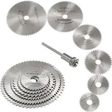 Marsilyan Metal 6 Parça Mini Matkap Ucu Ahşap Kesme Yuvarlak Çelik Bıçak Disk Testere Seti Kiti
