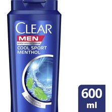 MSP Men Erkek Şampuan Cool Sport Menthol Kepeğe Karşı Etkili 600 ml 3lü Paket