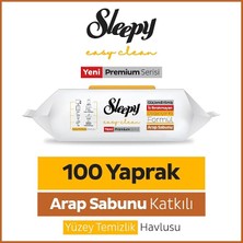 MSP Easy Clean Premium Arap Sabunu Katkılı Yüzey Temizlik Havlusu Mendili 100 Yaprak