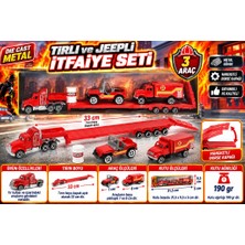 NW NessiWorld Die Cast Metal Tırlı ve Jeepli Itfaiye Seti
