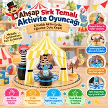NW NessiWorld Ahşap Sirk Temalı Aktivite Oyuncağı